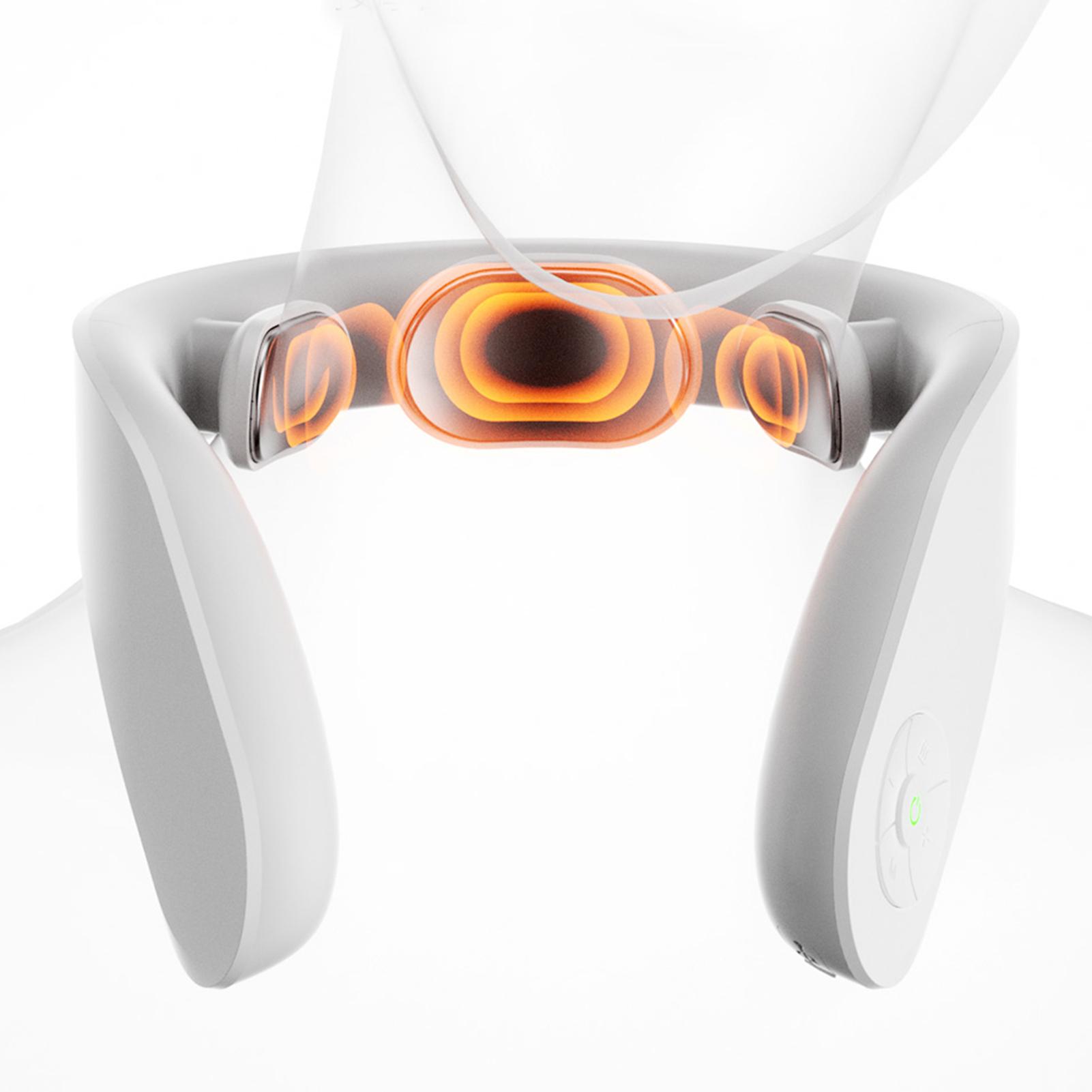 

Перезаряжаемый массажер для физиотерапии шеи и плеч jeeback, массажер для шейного отдела позвоночника белый