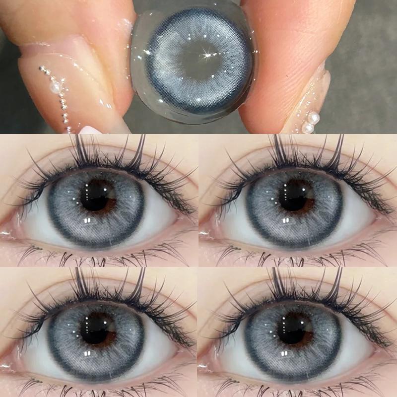 

Цветные контактные линзы Mill Creek, 14,5 мм, с защитой от ультрафиолета, синие/зеленые/коричневые контактные линзы Барби, мягкие и удобные, срок использования 1 год небесный синий