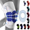 Genouillères Professionnelles Respirantes en Silicone - Protection Sportive Tricotée pour la Course à Pied & le Cyclisme