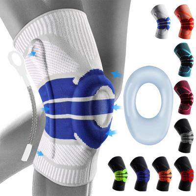 Professional Breathable Silicone Knee Pads - Knitted Sports Protection for Running & Cycling