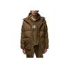 Jordan Solid Color Zip-Up Hooded Splatter-Print Water-Resistant Down Jacket Men Outerwear Green DQ7347-385