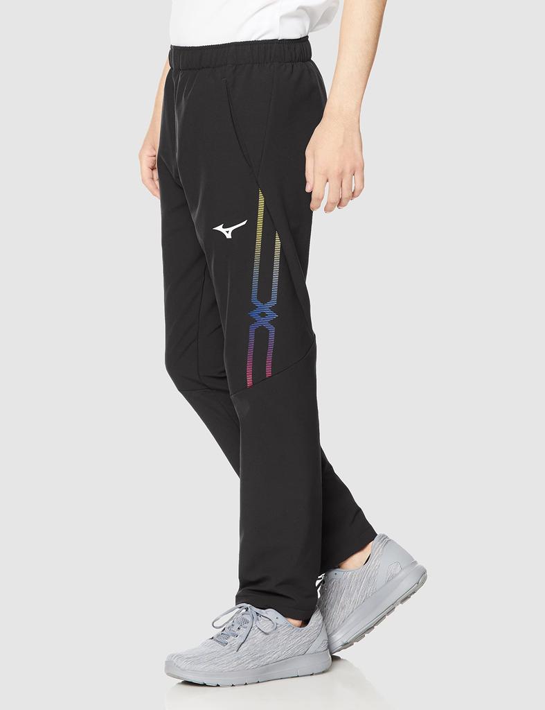 Mizuno MC Line Tech Shield Training Size 32MD2653 Pants, Windproof, Water-Repellent, Stretch, Black, 2XL,