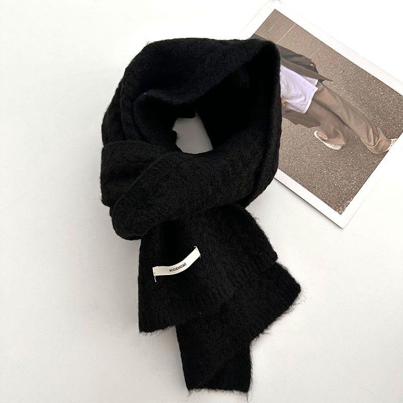 New Wool Knitted Scarf for Women In Winter Japanese Fashion Versatile  Warm Student Scarf Skin Friendly and Soft
