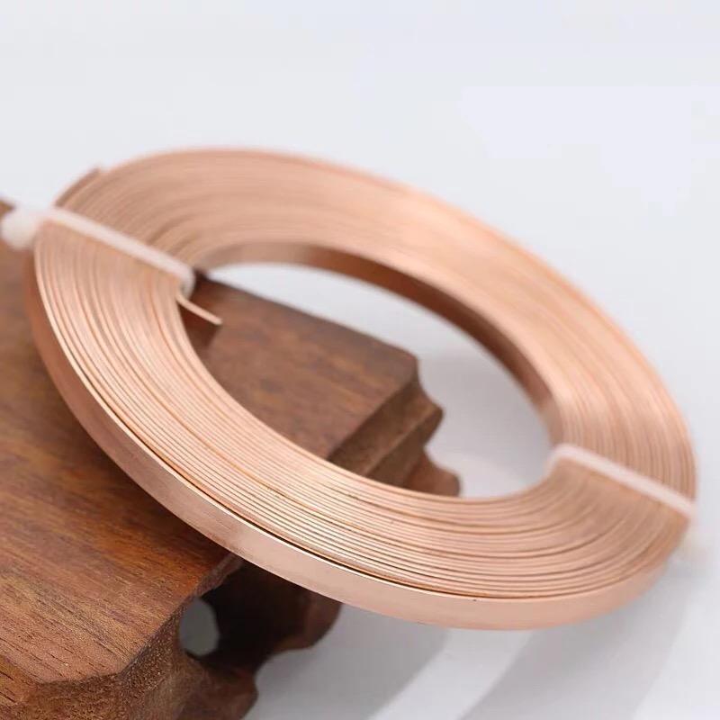 5Meters / Piece 3mmx1mm Colour Flat Aluminum Wire Soft Metal Floristry Wire For DIY Handmade Jewelry Crafts Modeling Accessories