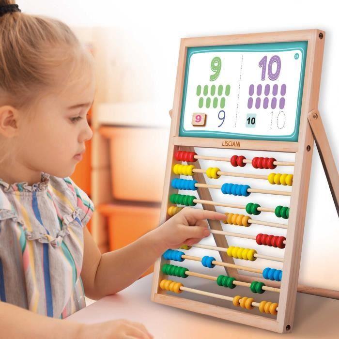 My First Easel Skills - Montessori Game - MONTESSORI - Double-Sided Board, Magnetic Letters and Numbers