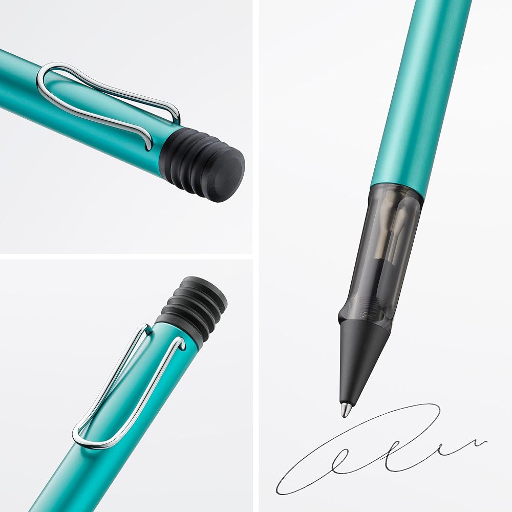 LAMY AL-Star Tourmaline Ballpoint Pen - Clear Ergonomic Grip Pen Line Width M - Lightweight Alumi...