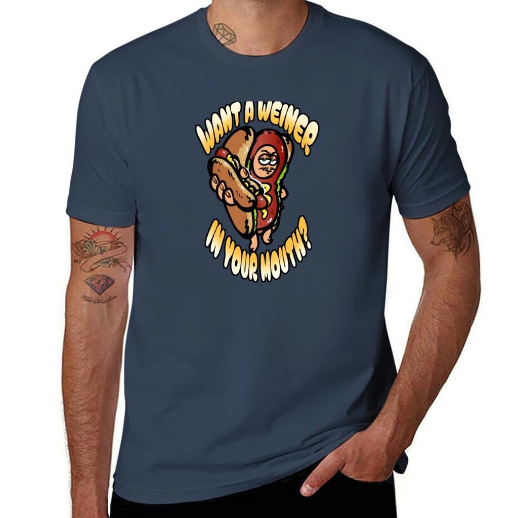 Hot Dog Fella Design TShirt Sports Casual Breathable Tee Shirt