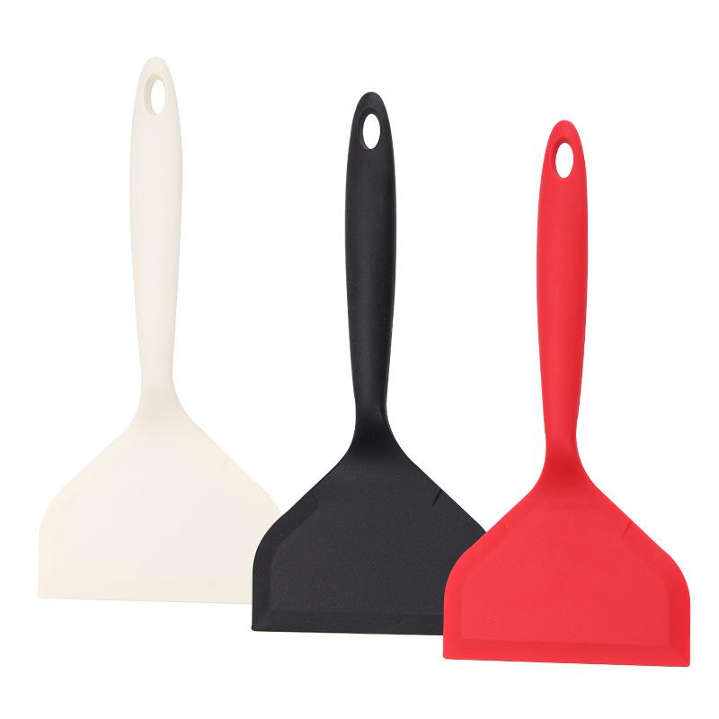 Espátula Ancha de Silicona Pala Volteadora Antiadherente Pala para Freír Espátula para Pescado Volteador Ancho y Flexible de Silicona para Utensilios de Cocina Antiadherentes Huevo