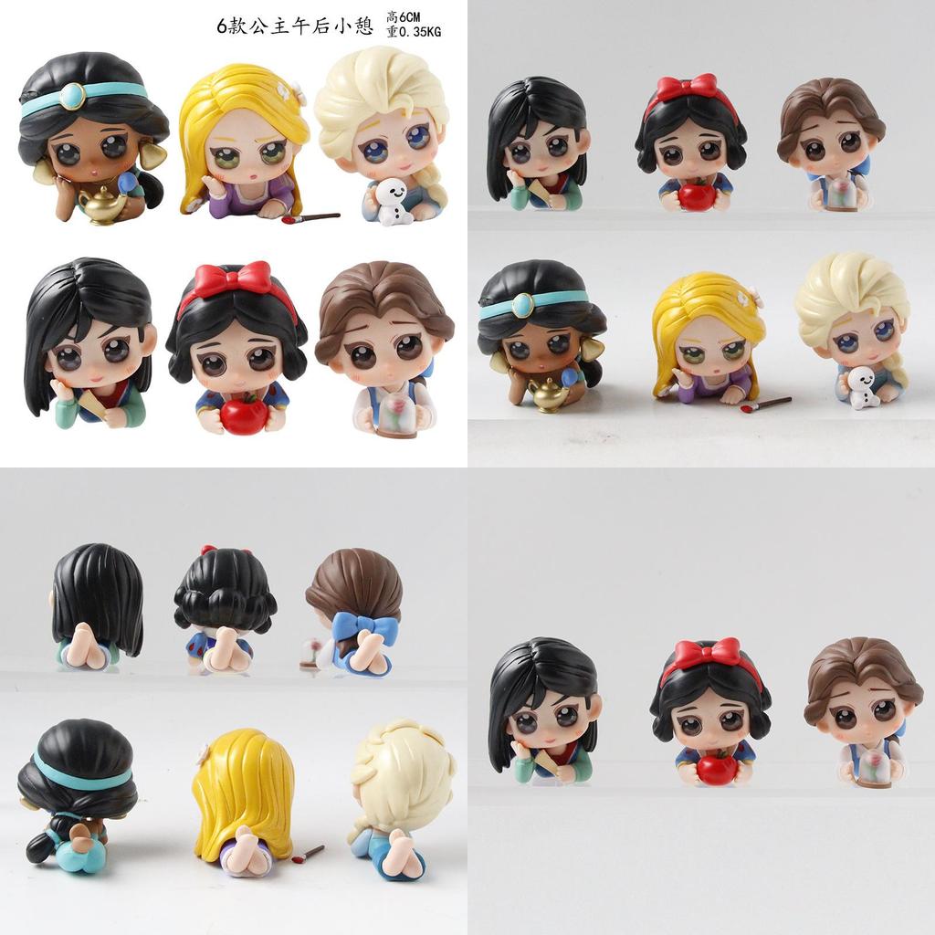 Fairy Tale Princess Belle Jasmine Snow White Toy Model Collectible Pvc Figures For Kids And Gift Sets