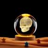 Skull Bluetooth Stand with Luminous Crystal Ball Night Light Decoration