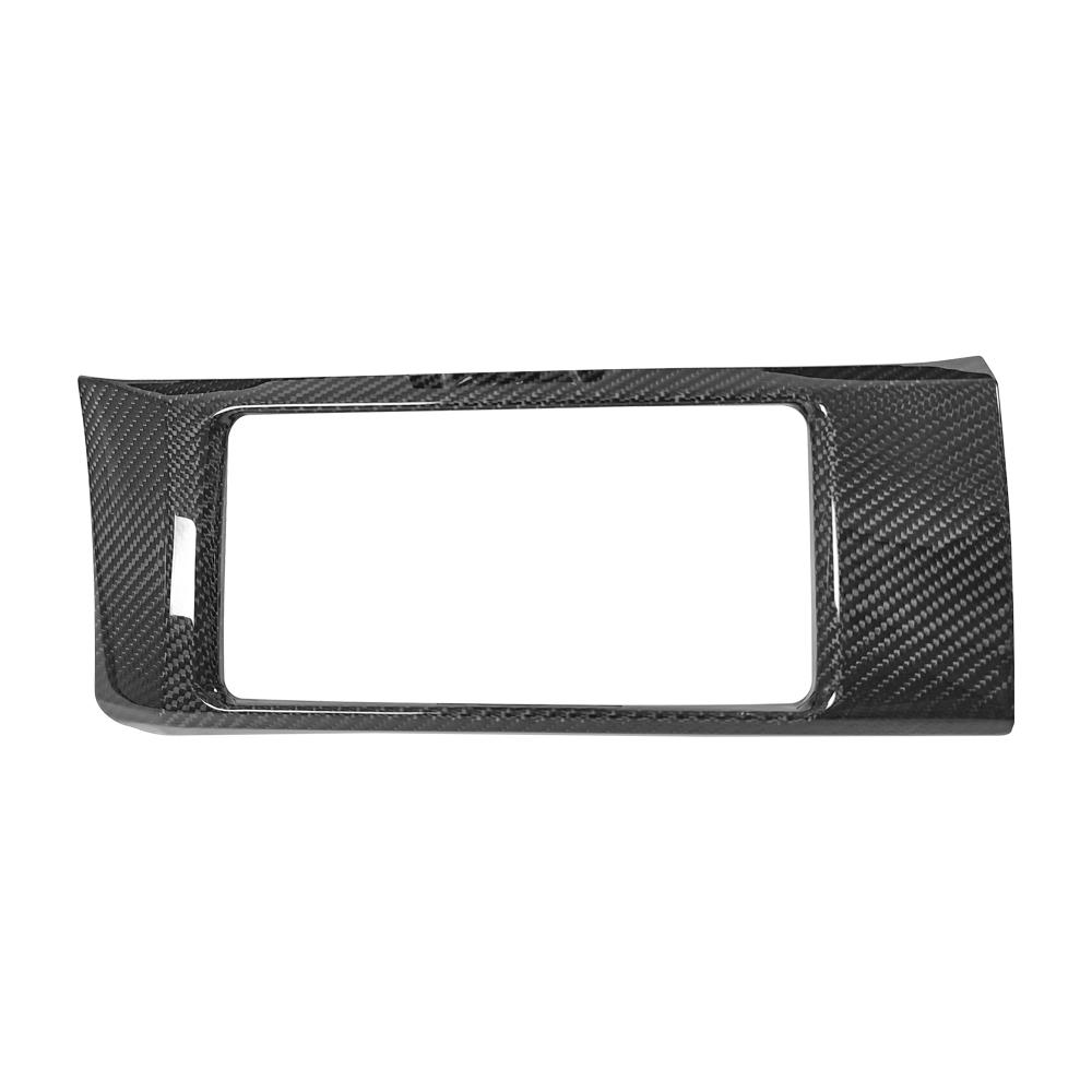Real Carbon Fiber Console Central CD Player Cover Trim Panel Frame For Toyota GT86 For Subaru BRZ 2012-2020
