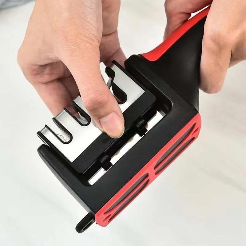Internet Celebrity Knife Sharpener Home Multifunctional Practical Threestage Sharpening Stone Fast Ceramic Sharpening Stone Tool