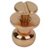 20 Sets Copper Round Head Stud Spot Screwback   Leather Craft Rivets 10 X 8mm