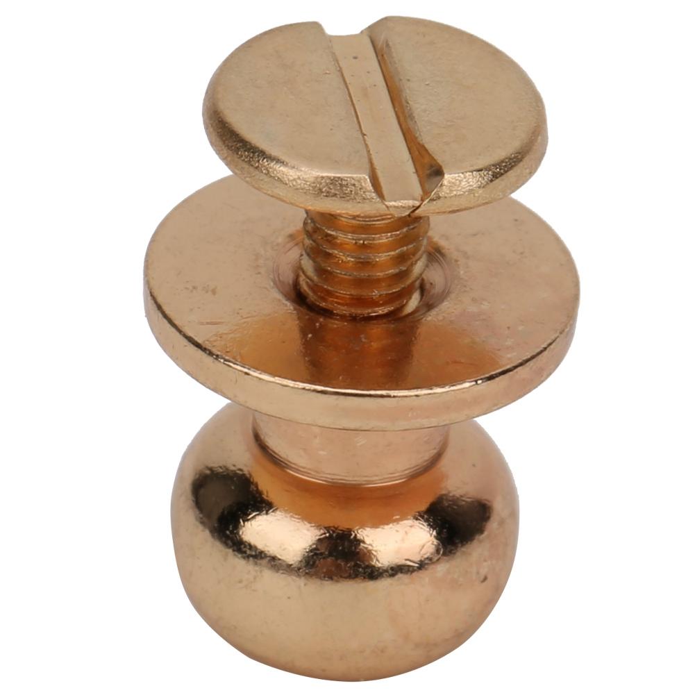 20 Sets Copper Round Head Stud Spot Screwback   Leather Craft Rivets 10 X 8mm