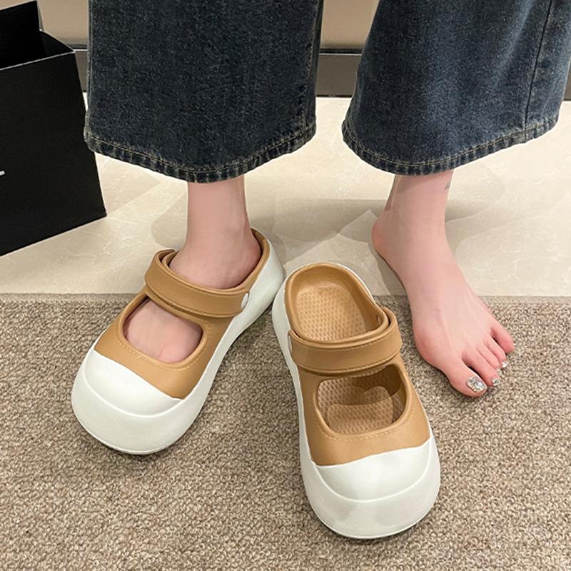 Summer Women Garden Sandals EVA Casual Outdoor Beach Shoe For Female Fashion Casual Thick Sole Slippers Platform Shoe Size 36-41