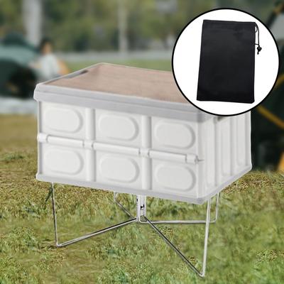 Skládací Stojan na Chladicí Box Kempingový Nábytek Nástroj BBQ Cestování Lehký Univerzální Domácí Zavazadlo