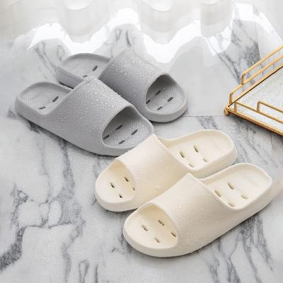 Quick-drying Cheap Women's Slippers Non-slip Soft-sole Bathroom Slippers Hollowed Out Leaky Slippers Casual Couple Home Slippers
