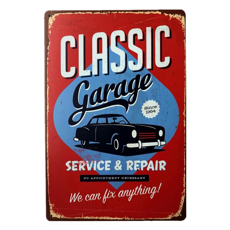Vintage Dad Garage Tool Metal Tin Signs Oil Bar Rustic Plaque Wall Art Posters Man Cave Pub Retro Wall Decor Iron Plate Painting
