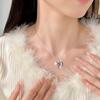 S925 Sterling Silver Clavicle Necklace for Women Simple Pendant Necklace Fashion Jewelry Gift