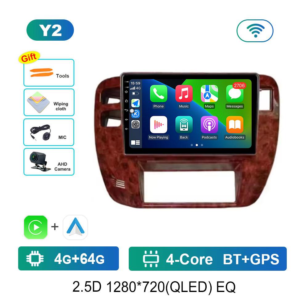 Bluetooth WiFi GPS Navigation Android 14 for NISSAN Patrol 1997 - 2005 Touch Screen Car Radio Multimedia Player 4G DSP Stereo