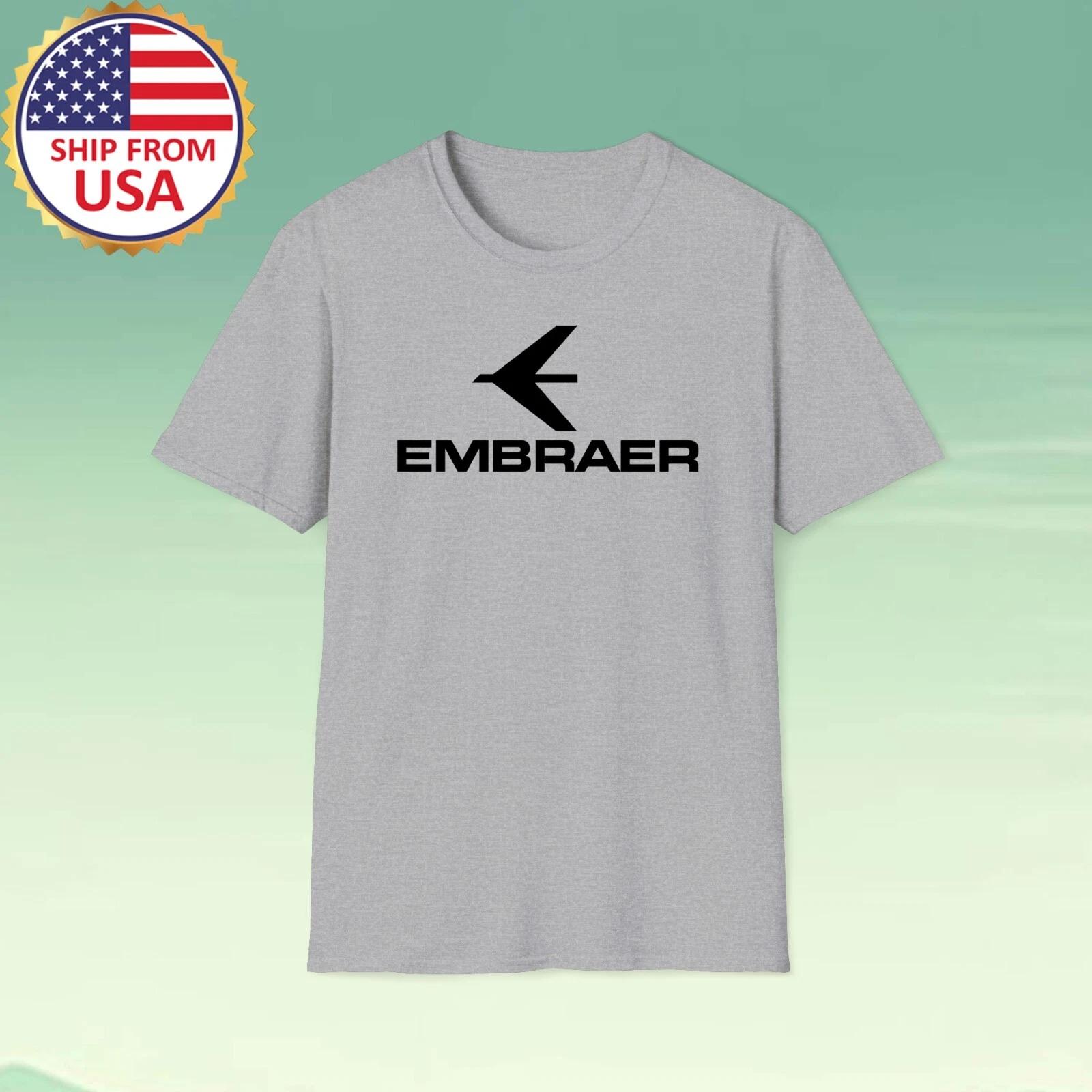 Embraer Aircraft Aerospace Men s Grey Size S-5XL S
