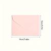 10pcs Cherry Blossom Pink Fresh Envelope Set Simple Romantic Love Letter Fire Paint Stickers Invitation Cards 5 Envelopes 5 Seal Stickers