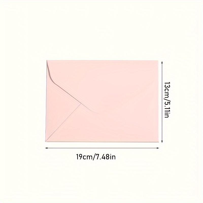 10pcs Cherry Blossom Pink Fresh Envelope Set Simple Romantic Love Letter Fire Paint Stickers Invitation Cards 5 Envelopes 5 Seal Stickers