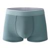 Men's Spring and Summer New Solid Color 10A Antibacterial Mid Waist Flat Angle Underwear
