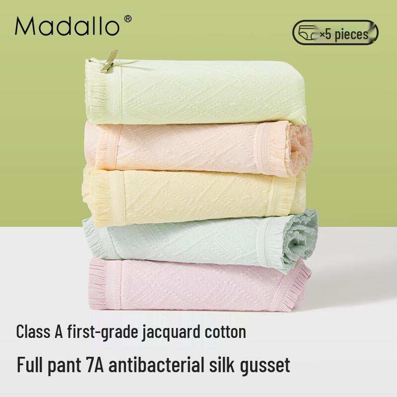 

Women s Modal Cotton Antibacterial Silk Crotch Mid-Waist Briefs Multi-Pack M