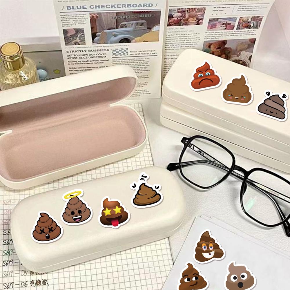 500 STuks Cartoon Kwaadaardige Leuke Poep Rol Sticker Klein Patroon DIY Bagage Skateboard Waterbeker Motorfiets Stickers