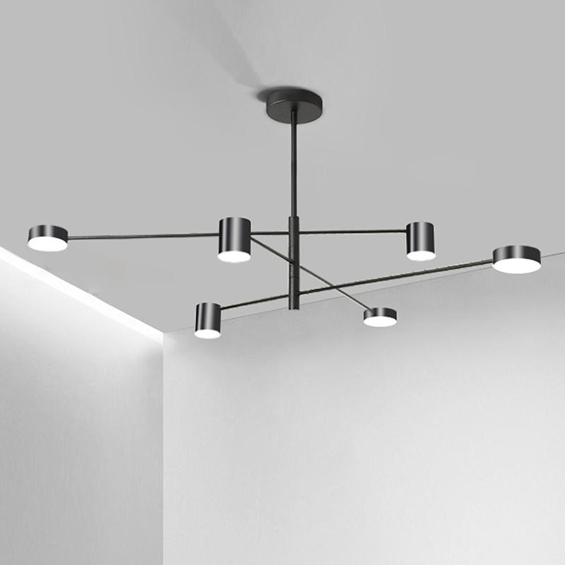 Modern Led Chandelier Lighting Fixture For Living Room Gold Black Art Restaurant Hanging Lamp Bedroom Home Lustres Suspension