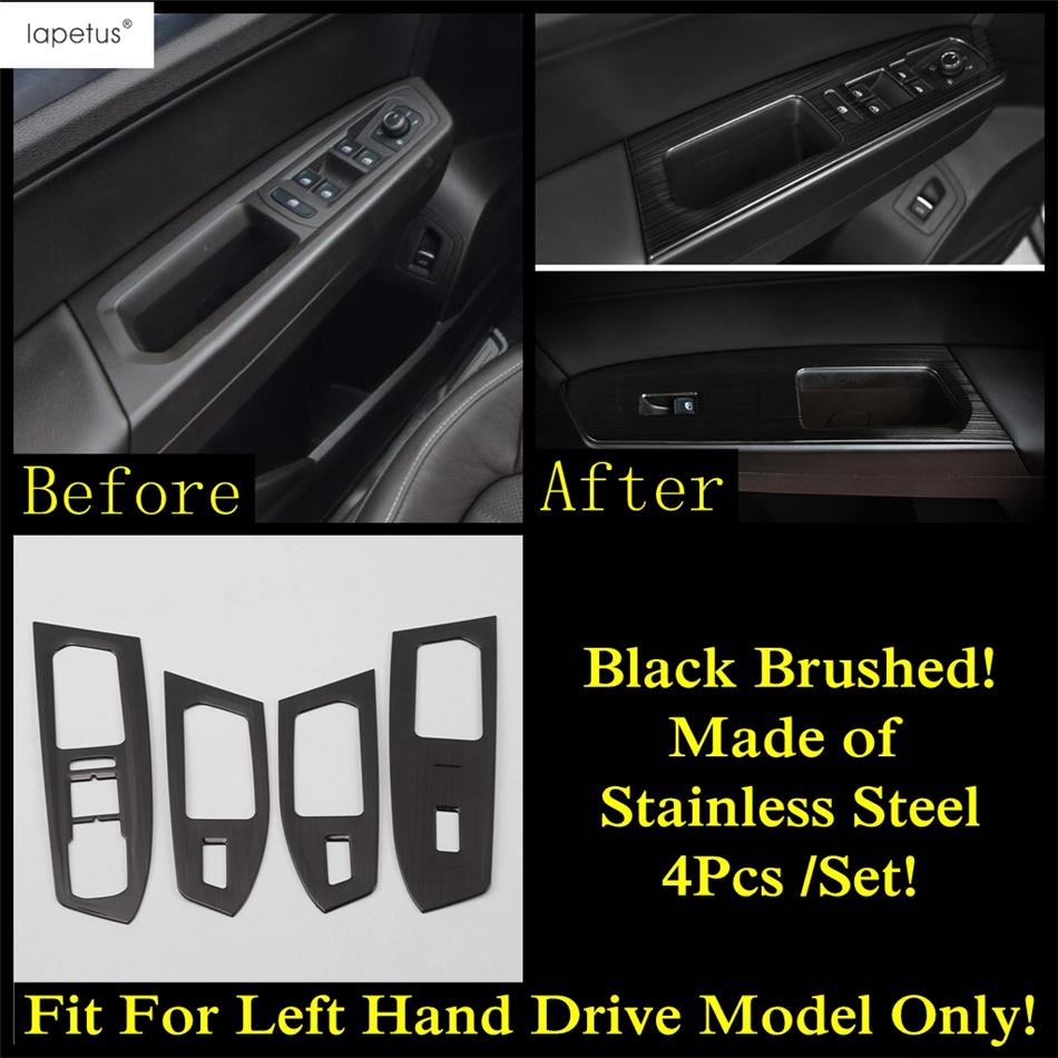 Gear Panel Strip AC Air Window Lift Cover Trim Stainless Steel Accessories Interior For VW Volkswagen Atlas / Teramont 2017-