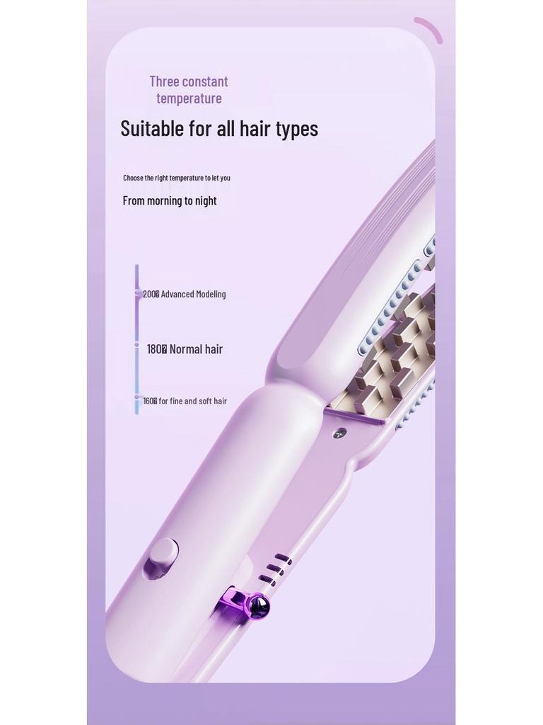 Corn Perm Negative Ion Curling Iron: Damage-Free, Fluffy Styling Crimper for High Skull Tops