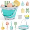 Fun Shovel Molds Beach Bucket Toys Set Portable Durable Beach Sand Water Game Toys for Baby Outdoor Beach Park Toys