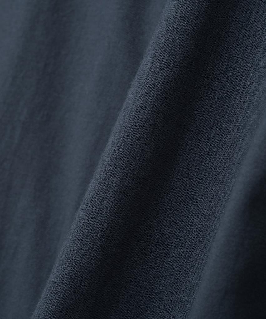 MILLO ARCHIVE Skin Layered Henley Neck T-Shirt [Navy]