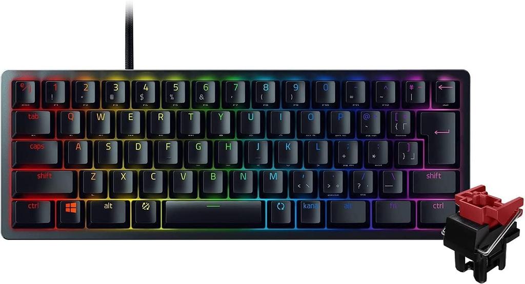 Huntsman Mini JP Compact Gaming Linear Optical Japanese Layout Linear Tactile Chroma Keyboard, Tenkeyless, Switch, (JP), 60% Layout, Ultra-Fast 1.2mm