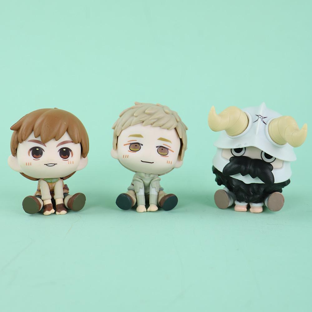 6Pcs/1Set Anime Delicious in Dungeon Figure Marcille Farin Raiosu Set Model Toy Desktop Car Ornament Doll PVC Action Figure