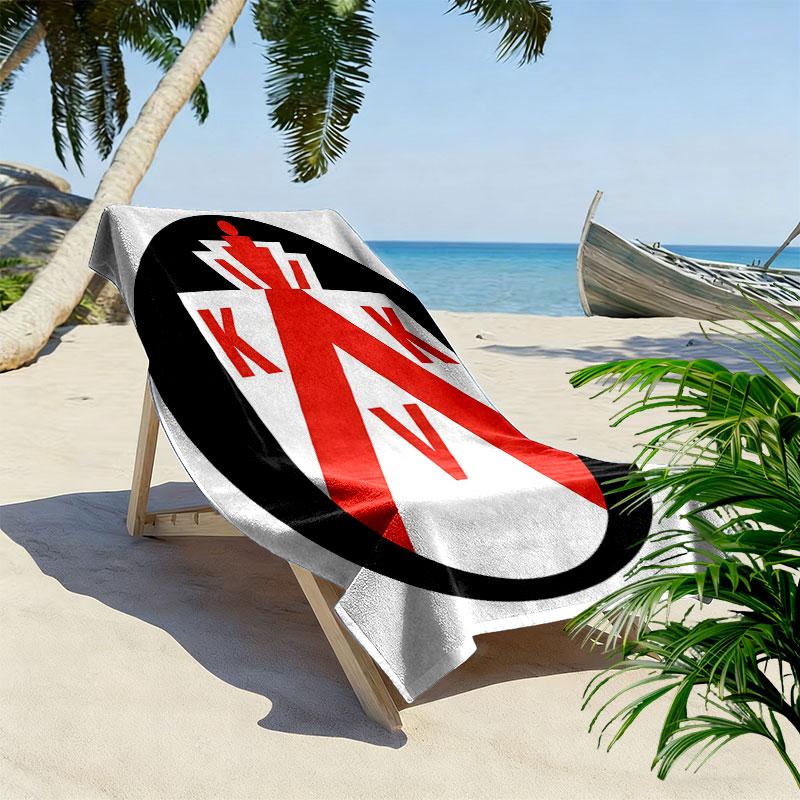 KV Kortrijk Print Beach Towel, Large Soft Quick Dry Towel for Beach Camping Swimming