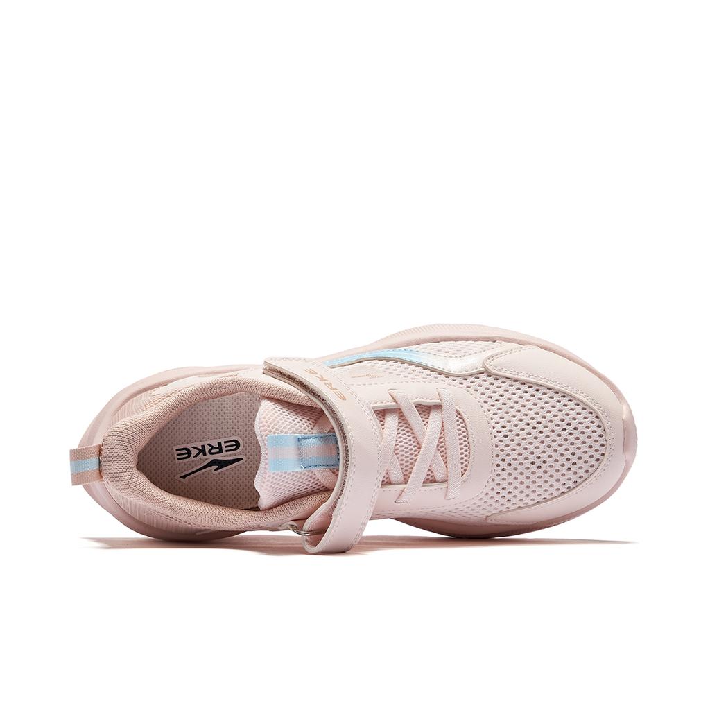 Erke Kids Synthetic Leather Fabric Extreme Shadow 2 Trendy Fashion Anti-Kick Shock Absorbing Wear-Resistant Low-Top Running Shoes 65125203086-208