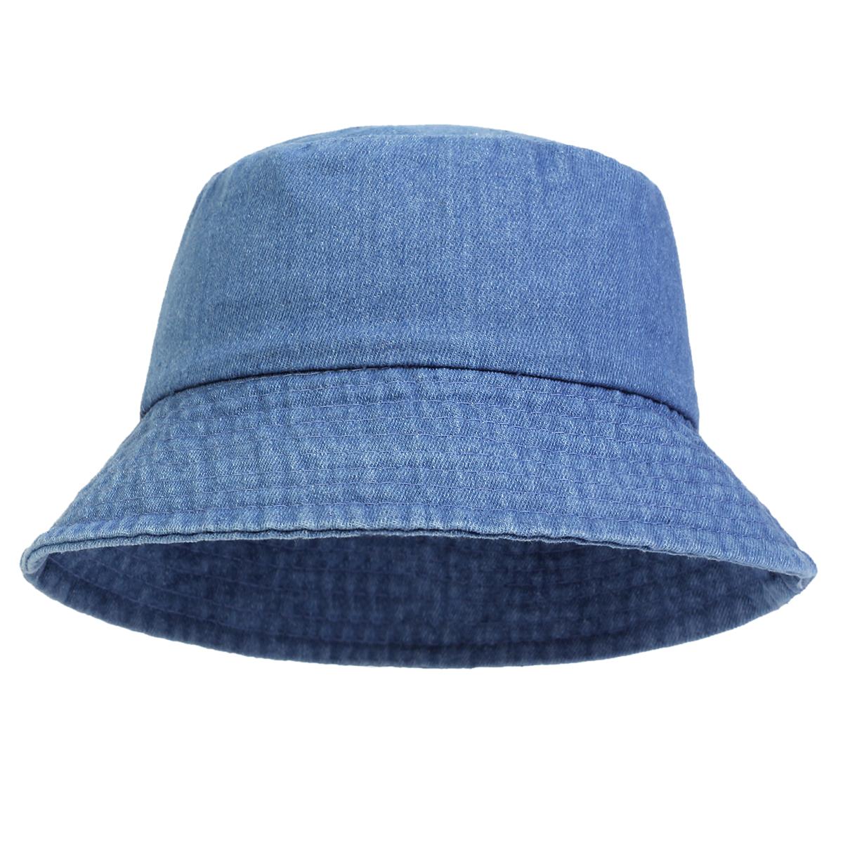 

Модная джинсовая шляпа рыбака, летняя защита от солнца, ковбойские шляпы для мужчин и женщин, кепки в стиле хип-хоп, кепка-ведро синий