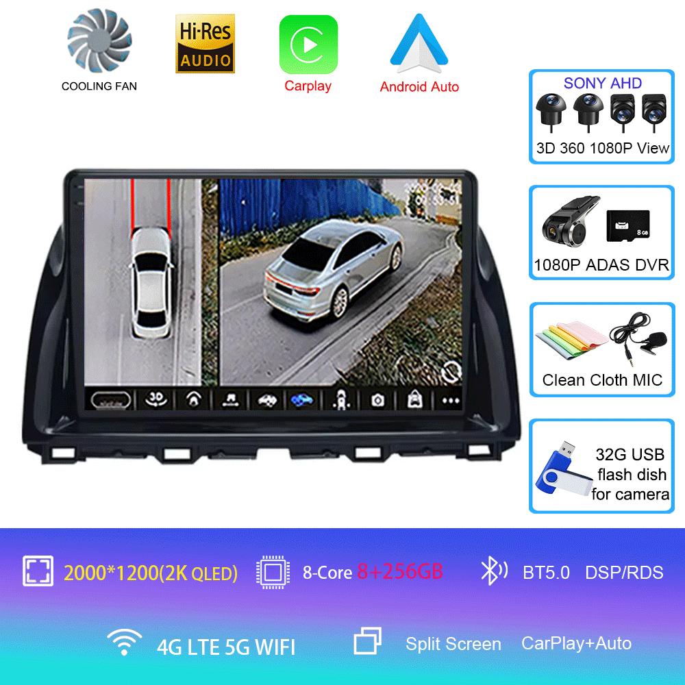 10.1"Android 14 Vedio Player Car Multimedia For Mazda CX5 CX-5 2012 - 2015 Car Autoradio Gps Navigation Stereo 2din HeadUnit 4G