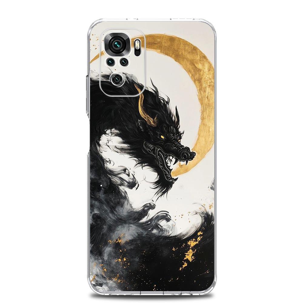 Phone Case For Xiaomi Redmi Note 15 14 13 12 4G 10 11 Pro Plus 5G 14C 13C 12C 10C Clear Soft TPU Cover Dragon