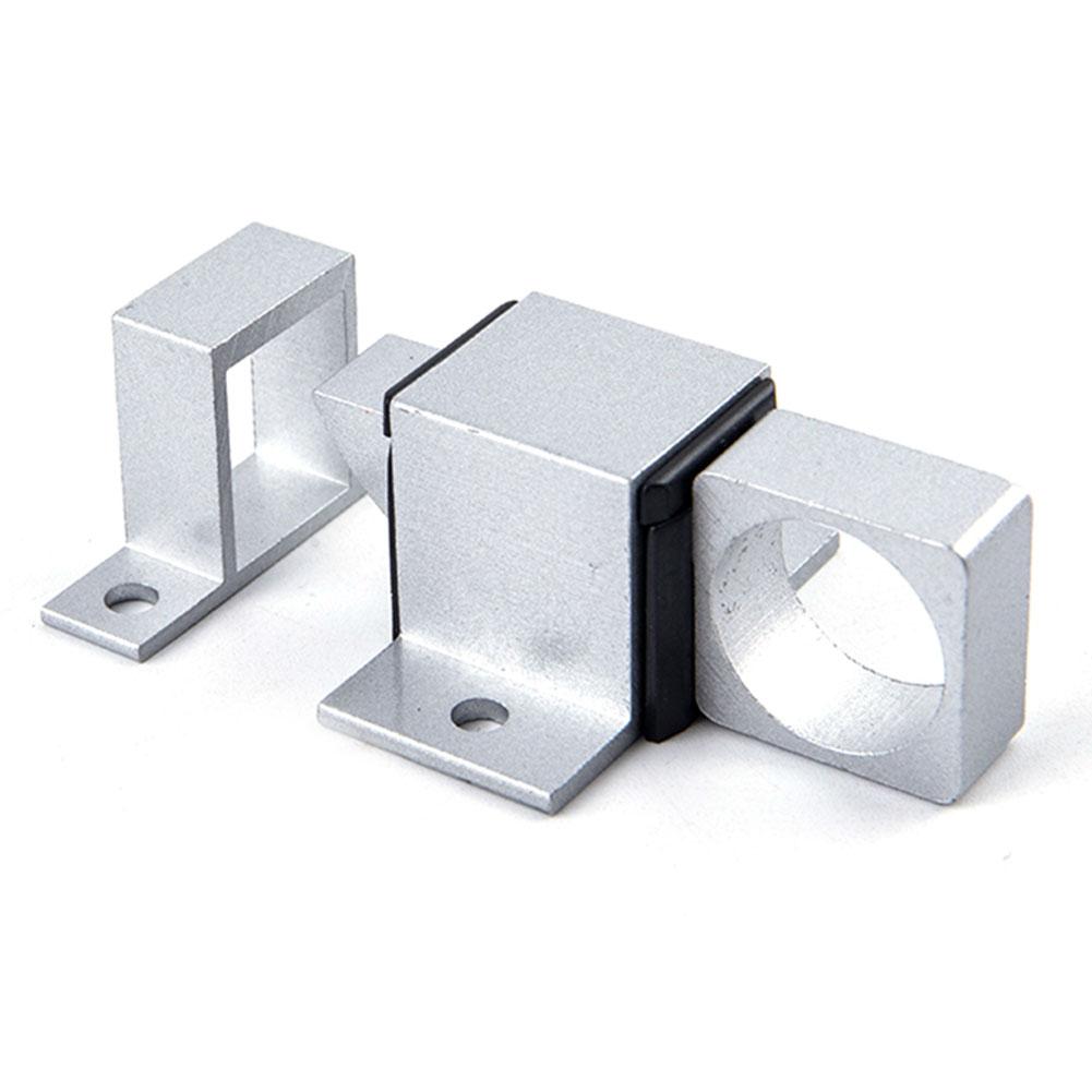 Door Bolt Latch Automatic Door Spring Bounce Lock Window Gate Security Pull Ring Aluminum Alloy Anti-Theft Self Closing Latch