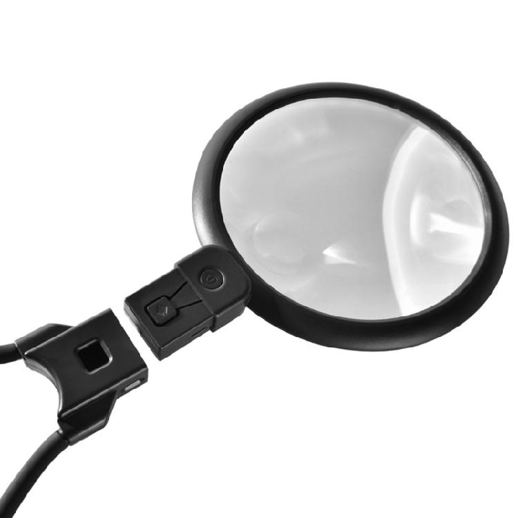 LED Illuminates Magnifier with Wide Lens Hands Frees Magnifier Stand Easy To Carry for Reading & Precisions Handicrafts
