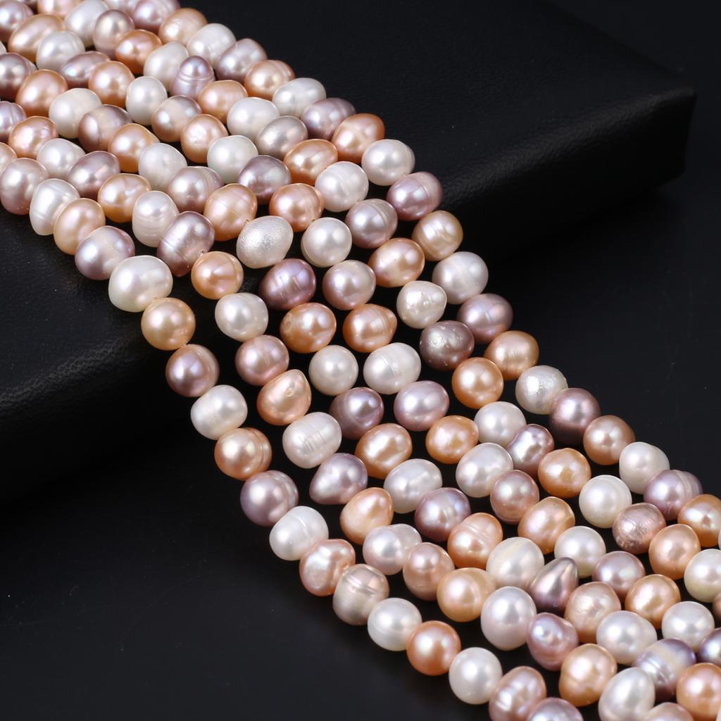 1String, White Natural Freshwater Pearls, Handmade Rice Pearl Beads, 3-4 Mm, for DIY Necklace Accessories, Jewelry Making, Women Gift, 36 Cm