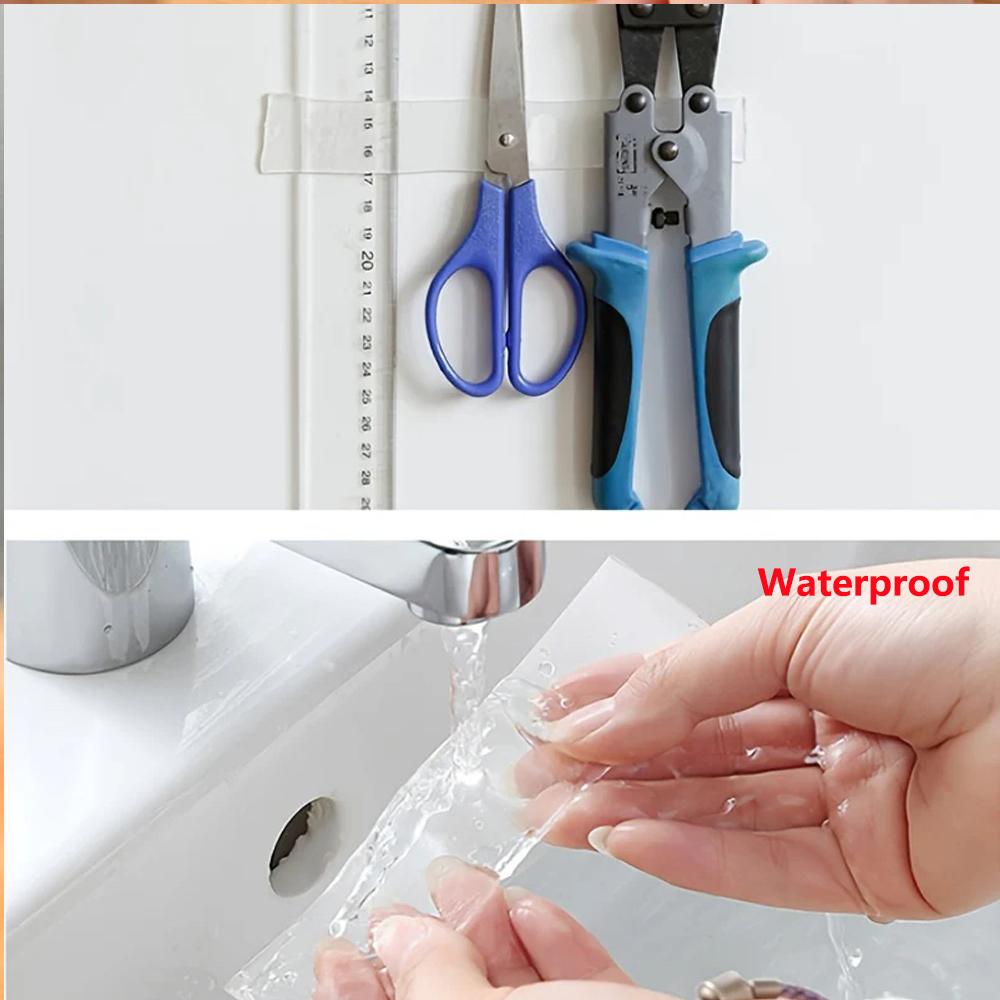 1/2/3/5m Nano Tape 1-5Pcs Super Strong Double Sided Adhesive Tape Non-slip Waterproof Transparent Tape For Bathroom Kitchen
