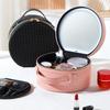 Portable LED Makeup Bag with Mirror PU Leather Travel Toiletry Organizer  Travel