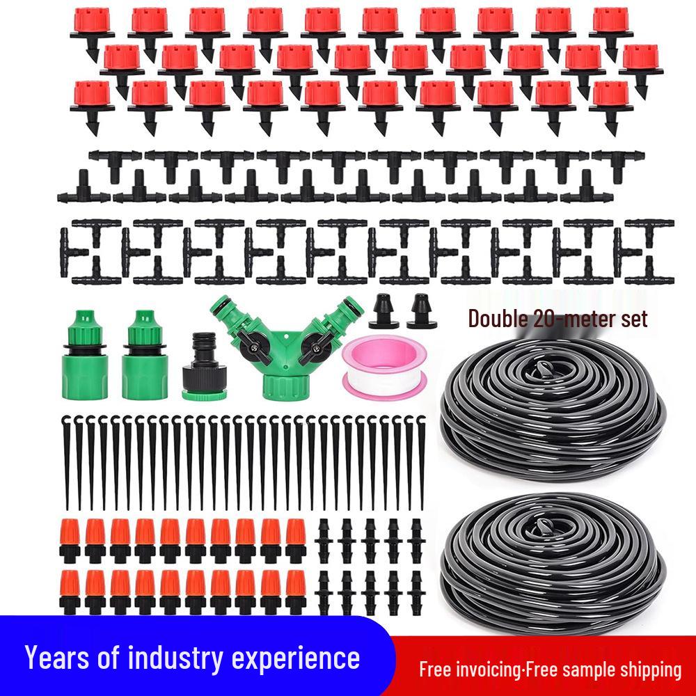 149-Piece 40m Automatic Drip Irrigation Kit for Outdoor Gardens and Potted Plants