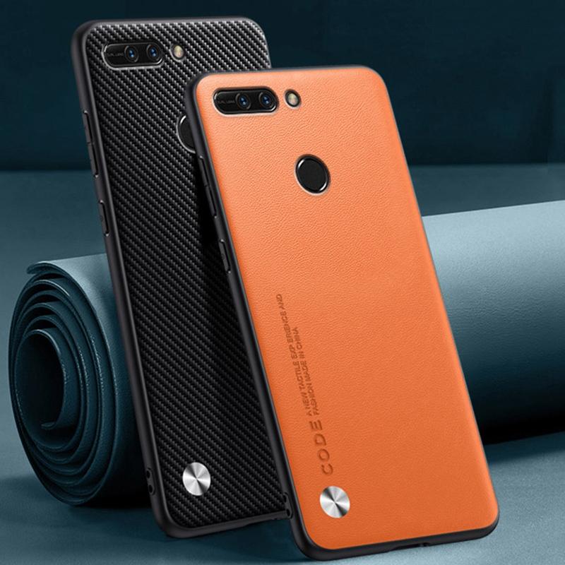 Luxuriöse PU-Lederhülle für Honor 8 Pro Rückseite Matt Stoßfest TPU Silikon Schutz Handyhülle für Honor View 9 Coque