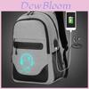 Schattige Cartoon Print Nacht Luminous Waterdichte Laptop Rugzak Met Usb Opladen